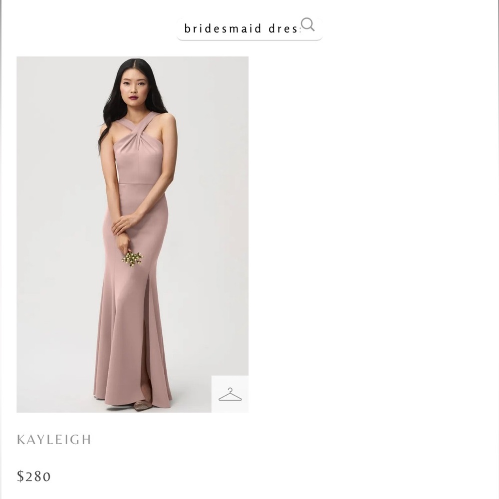New Jenny Yoo Kayleigh dress in color Whipped Apricot.